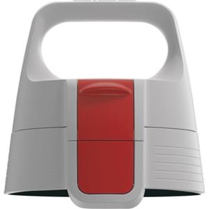 SIGG WMB ONE Top 2 grigio rosso chiusura (taglia unica), pezzo di ricambio per borraccia, chiusura con una sola mano e a prova di perdite