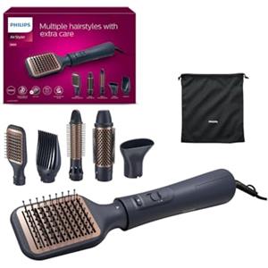 Philips serie 5000 - Styler ad aria Philips con 5 accessori per stili diversi, da un look liscio naturale a onde definite e volume sulle radici, modello BHA530/00
