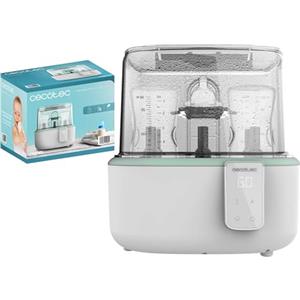 Cecotec Sterilizzatore Elettrico, Sterilizzatore Biberon Nana Babycare Digitalsterilizer. 6 Biberon, con Supporto per Tettarelle, 8min di Sterilizzazione, Senza BPA e sicuro per Acqua, Latte, Alimenti