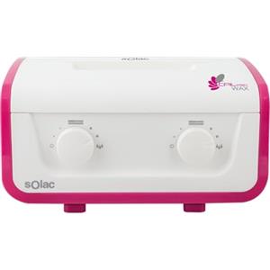 Solac - Scaldacera Professionale DC7502 Epil Pro Wax 325W | Doppia Vaschetta | Filtro Riutilizzabile | Termostati Indipendenti | Zone Sensibili e Viso | Senza Strisce | Tutti i Tipi di Cera | Bianco