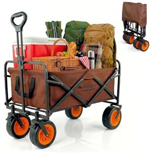Mobiclinic®, Carrello da trasporto pieghevole, Spiaggia e Giardino, Manico regolabile, 100L, Grandi ruote fuoristrada 360º, Tasche extra, Fino a 100kg, 94x56,5x61 cm, Impermeabile, Duna pro plus