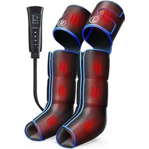 COMFIER Massaggiatore Gambe con Calore e Compressione, 3 in 1 per Piedi e Gambe, 6 Modalità e 3 Livelli di Intensità, Funzione Calore Integrata, Idea Regalo
