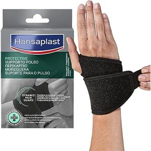 Hansaplast Sport Supporto Polso, Fascia polso per protezione e sollievo, Polsiera ortopedica con regolazione della pressione, Tutore polso in materiale Thermo-Tech