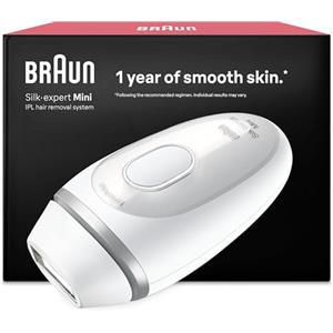 Braun Silk·expert Mini 1 Epilatore Luce Pulsata, Depilatore Corpo Donna, Alternativa All'Epilazione Laser Peli Donna, Epilazione a Casa, Luce Pulsata Braun, Idea Regalo, PL1100