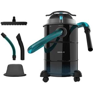 Cecotec Aspiratore di Cenere 30L Conga Ash 6000 Easy Go Home XL. Potenza 1500W, Aspirazione 21kPa, Tubo rivestito in metallo, Ruote e manico per trasporto, Cavo da 6m
