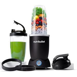 Nutribullet Pro 1200, Frullatore Elettrico, Tritatutto, Frullatore Smoothie, Frullatore Tritatutto Multifunzione, 1200w di potenza, bicchieri da 700ml e 900ml, nero, NB120MB
