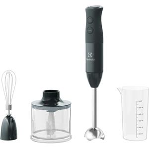 Electrolux E4HB1-6GG, Frullatore a Immersione Create 4 con Tecnologia TruFlow, Motore 600 W, Accessori Inclusi, Piede in Plastica Nero, Miscelazione Precisa e Potente