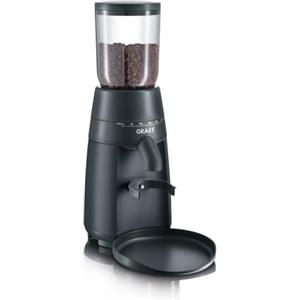 GRAEF. GRAEF CM702 - Macinacaffè elettrico, macinino a cono in acciaio inox rimovibile, 24 livelli di macinatura, macinatura che conserva il sapore, fino a 12 tazze di caffè filtro, nero