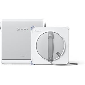 ECOVACS WINBOT W2S OMNI Robot Lavavetri con Stazione Multifunzione, Pulizia Intelligente da Bordo a Bordo con TruEdge™, Ricarica Durante l'uso, Nebulizzazione a 3 Ugelli, Protezione a 12 Livelli