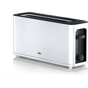 Braun HT3100WH - Tostapane con 1 fessura, 7 livelli di doratura, bianco, 1000