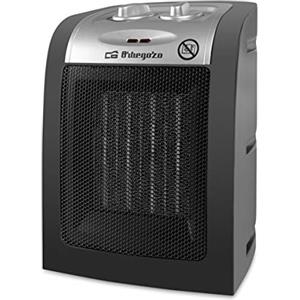 Orbegozo CR 5017, termoventilatore, 1500 W, 2 livelli di potenza, termostato regolabile, sistema di protezione dal surriscaldamento, spia di alimentazione, posizione ventola, nero