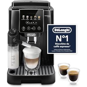 De'Longhi De'Longhi Magnifica Start - Perfetto Macchina da Caffè Automatica, LatteCrema Montalatte Automatico, 4 Bevande in un Solo Tocco per Espresso e Cappuccino, Comandi Soft Touch, Nero (ECAM220.91.B)