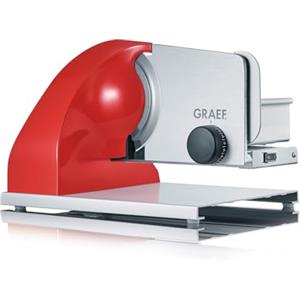 GRAEF. Graef SKS903EU Elettrico 185W Alluminio Rosso, Acciaio inossidabile affettatrice
