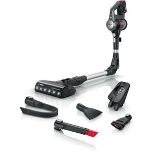 Bosch Unlimited Serie 7, Scopa Elettrica Senza Fili, Batteria Ricaricabile 3,0 Ah, Flex Tube, Aspirapolvere Portatile dal Design Leggero, Accessori, Luci LED, Grigio Scuro, BCS711A