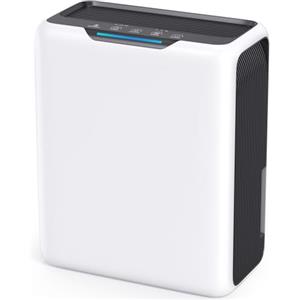 GOAMGE Deumidificatore 3L, Deumidificatore Casa per 20㎡, Doppia Tecnologia Peltier, 30dB Ultra Silenzioso casa Muffa, Sbrinamento Intelligente, Timer 24 Ore