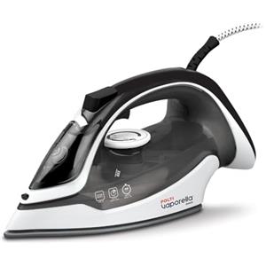 Polti Vaporella Quick Q080, Ferro da Stiro a Vapore con Piastra con Rivestimento in Ceramica, Potenza Max 2600 W, Colpo di Vapore 180 g, Serbatoio 300 ml, Bianco e Nero