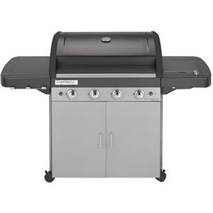 Campingaz 4 Series Classic LS Plus Gas Grill Barbecue con 4 Bruciatori, Sistema di Pulizia Facile InstaClean, 2 Tavoli a Lato, Grigio, 160.3 x 60 x 115.6 cm
