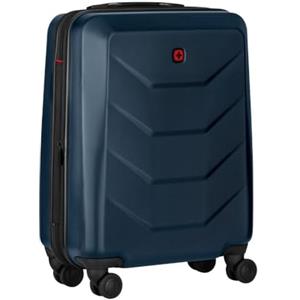 WENGER Prymo Valigia Rigida, Trolley da Cabina, Bagaglio a Mano, 36 (43) l, Serratura, Uomo Donna, Viaggi Vacanze, Blu, 653632