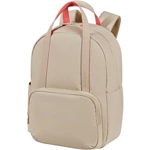 Samsonite American Tourister Puffypop - Zaino Porta PC Donna 15.6" (49 cm, 21 L), Ergonomico, Perfetto per Scuola, Lavoro & Viaggi - Beige