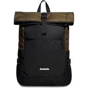 Invicta Zaino ACT FOLD - Verde - Ufficio, Lavoro, Viaggio & Tempo Libero - Maxi Capienza - Tasca Interna Porta PC - Tasca Porta Borraccia