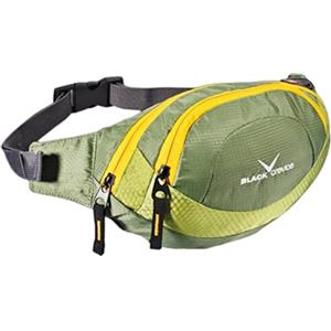 BLACK CREVICE Marsupio I marsupio per uomo & donna I cinghia regolabile I imbottito dietro I marsupio con 2 tasche con cerniera I marsupio sportivo in 4 colori