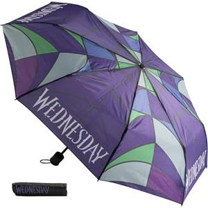 Undercover - ombrello pieghevole Wednesday - ombrello tascabile con custodia protettiva - diametro 94 cm - leggero e ideale per le mani dei bambini