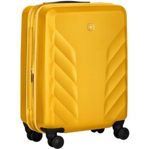WENGER Motion Valigia Rigida, Trolley da Cabina, Bagaglio a Mano, 36 (43) l, Serratura, Uomo Donna, Viaggi Vacanze, Grigio/Verde, 612702