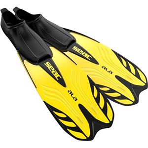 Seac Ala, Pinne da Snorkeling a Scarpetta Chiusa per Adulti e Bambini, dal 28 al 68, giallo, 34/35
