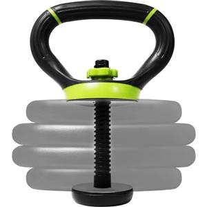 Yes4All B6D1 Impugnatura regolabile per kettlebell, convertitore di piastre per pesi, neo verde