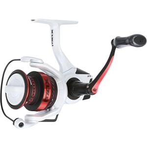 Abu Garcia Max Pro Mulinello da spinning, Leggero e resistente, Mulinello da pesca d'acqua dolce per i pescatori, Trascinamento morbido, Bass, Trota, Walleye, 1000s Bianco e Rosso