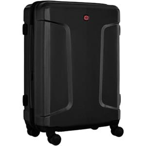 WENGER Trolley da Cabina Legacy DC Carry-On con 4 ruote, 39 (44) l, Struttura Rigida, Uomo Donna, Viaggi di Lavoro Vacanze, Nero, 610865