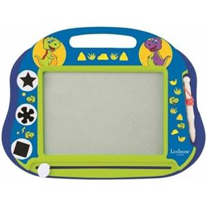 Lexibook, Dinosauro, Lavagna Magica da Disegno Multicolore, Giocattolo Creativo Artistico per Bambine e Bambini, Penna Stilo e timbri, Blu, CRDINO550