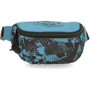 Roll Road Soccer, astuccio per bambini, in poliestere, nero, taglia unica, zaino