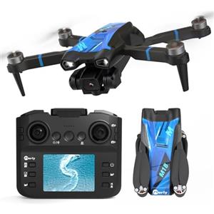 morlyrctooy Drone con Fotocamera 4K Mini Drone Con Telecomando LCD 3D Flip Design Pieghevole Telecomando Ricaricabile 3 Velocità Quadricottero RC per Principianti M18LCD