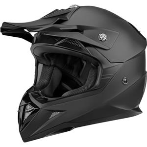 YEMA Casque Moto Cross Homme ECE Homologué-YEMA YM-915 Casque Intégral DH Enduro Femme Quad Motocross Adulte-Noir-M