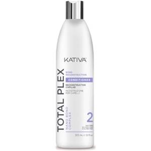 KATIVA TOTAL PLEX - Bond Rebuilding Conditioner 355 ml | Trattamento riparatore | Idratazione profonda e nutrimento intenso | Capelli danneggiati, secchi o colorati | Lucentezza e morbidezza