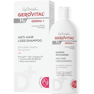 Gerovital H3 Derma+ Shampoo Anticaduta Capelli, Dermatocosmetico, Shampoo Rinforzante contro Caduta e Alopecia, Capelli più Forti, 200 ml