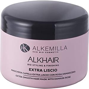 ALKEMILLA - MASCHERA CAPELLI EXTRA LISCIO CON ROSA DAMASCENA 200ML ECOBIO VEGANO COD. 0490