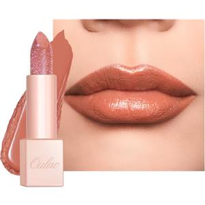 OULAC Rossetto Idratanti Finitura Lucida, Rossetto Glitter Marrone Per Labbra Secche, Balsamo Labbra con Luminous Finish, Formula Idratante a Lunga Durata, Infinity Moisture, Vegan (11) La Vita