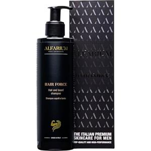 Alfarium Shampoo Uomo Anticaduta & Shampoo Barba | Con Peptidi e Attivi Rinforzanti | Aiuta a Fortificare Capelli e Barba | Detersione Energetica Uomo | per la Caduta dei Capelli