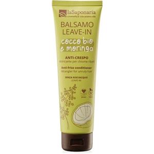 LASAPONARIA La Saponaria | Balsamo capelli leave-in Anti-crespo, Formula potenziata, Districante per chiome ribelli con Cocco bio e Moringa, Adatto a tutte le chiome, Contrasta il crespo e dona morbidezza
