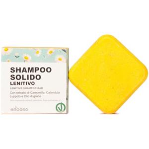 Enooso - Shampoo Solido Lenitivo Naturale per Cute Sensibile - Illuminante per Capelli Lucenti e Morbidi - 100% Vegan e Artigianale 65gr