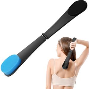 LOPHE Back Applicator, Spazzola per la Schiena per Crema Abbronzante con Doppia Testa, Applicatore Crema Schiena da Abbronzante Corpo, Create Abbronzante Naturale(Blu)