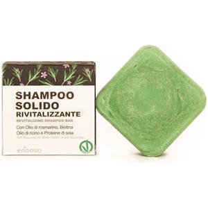 Enooso - Shampoo solido bio Anticaduta, Rinforzante con Olio di Rosmarino per capelli diluito con Olio di Ricino Purificante, Shampoo Crescita Capelli Grassi 100% Naturale e Vegano