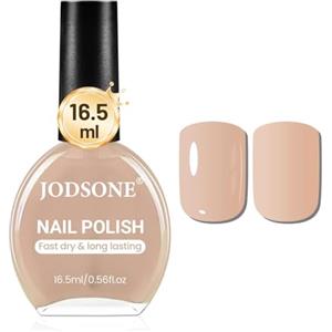 JODSONE Smalto rosa nudo da 16,5 ml, grande volume, ad asciugatura rapida, colore rosa chiaro, ad asciugatura rapida e a lunga durata, colore nail art fai da te, regalo per donne