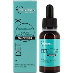 YLATI' YPHARMA | Tricostamyl Detox Scalp Peeling Lozione per cuoio capelluto - 30 ml - Funzione esfoliante e lenitiva a base di Estratti di Origine Vegetale come Rosmarino, Acidi della Frutta, AHA