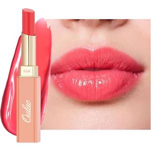 Oulac Rossetto Nutriente Rosa Corallo - Nutri e Ammorbidisci le Labbra, Texture Idratante, Lip Care, Idrata e Rimpolpa le Labbra Secche, Vegan, 11 Crace