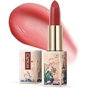 CATKIN Colorato Balsamo Labbra Burrocacao, Formula Idratante e Riparatore, Ingredienti Naturale, Nutriente Fino a 24 Ore，Protettivo Per Labbra Secche e Screpolate, Con Vitamina E, 3.5g