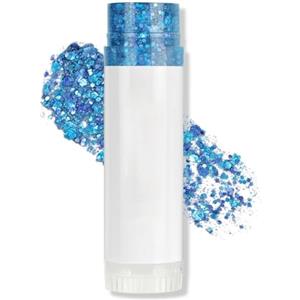 AOOWU Gel Glitter per Viso e Corpo, Body Glitter Gel, Trucco per Carnevale, Chunky Glitter Decorazione per Musica, Festival, in Maschera, 15g(Blu Scuro)