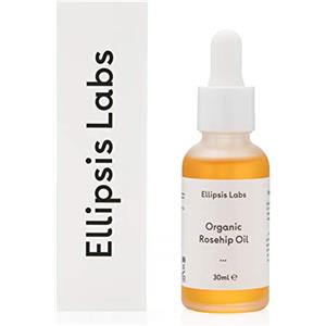 Ellipsis Labs Olio di rosa canina biologico di Ellipsis Labs. Olio idratante naturale e organico al 100%, lavora contro le condizioni di pelle secca per una migliore funzione di barriera cutanea. 30ml / 1fl.oz